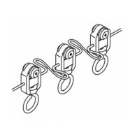 Roller Wave Gliders 80mm pitch for 7605, 7630, 7610, 7620, 7650, 7640, 3840 and 6243 Poles and Tracks
