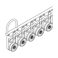 Gliders (Roller) for Silent Gliss 1280/3900 Curtain Tracks